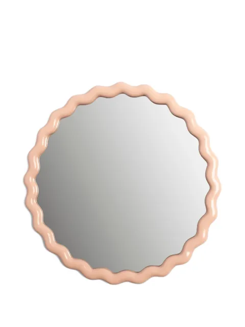 &k Amsterdam Zigzag round mirror (50cm) Neutrals 165301