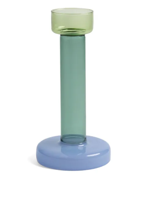 &k Amsterdam large Bole candle holder Green CA0024