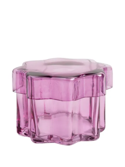 &k Amsterdam Astral flower-shaped jar (16cm) Pink 151803