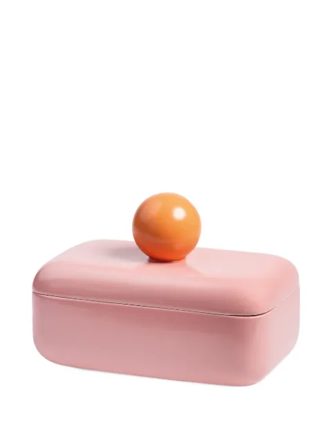 &k Amsterdam Orb lidded jar (23cm x 17cm) Pink 150601