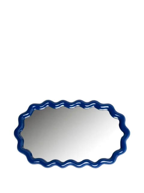 &k Amsterdam Zigzag wave mirror (40cm x 24cm) Blue 165304