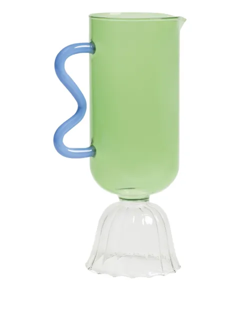 &k Amsterdam Tulip wave-handle carafe (8.5cm) Green 35104