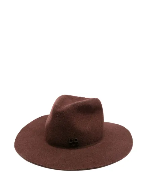 Ruslan Baginskiy felt wide-brim fedora hat Brown FDR09WF9PWRB