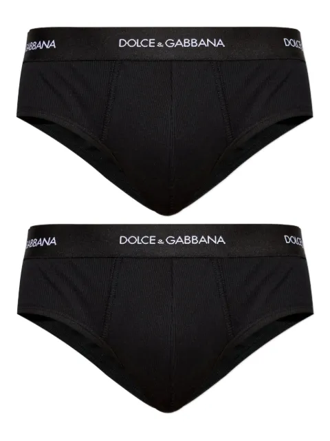 Dolce & Gabbana logo-waistband briefs Black M9D86JONN96