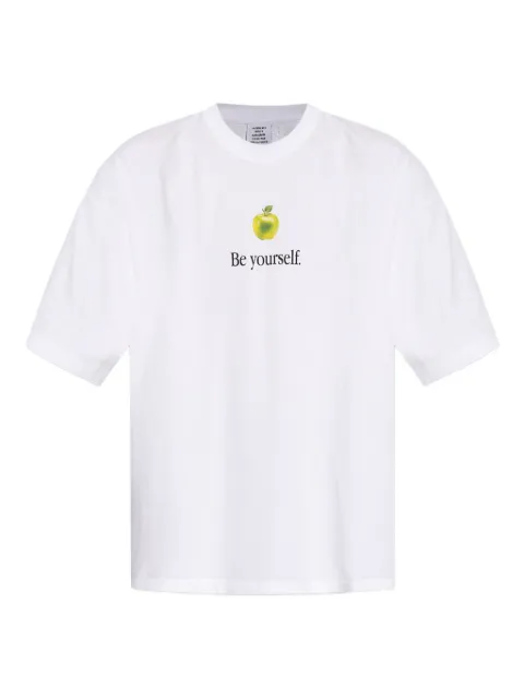 VETEMENTS apple-print T-shirt White UH76TR350W1000