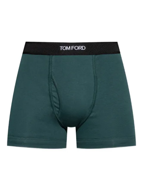 TOM FORD branded-waistband boxers Green T4LC31040