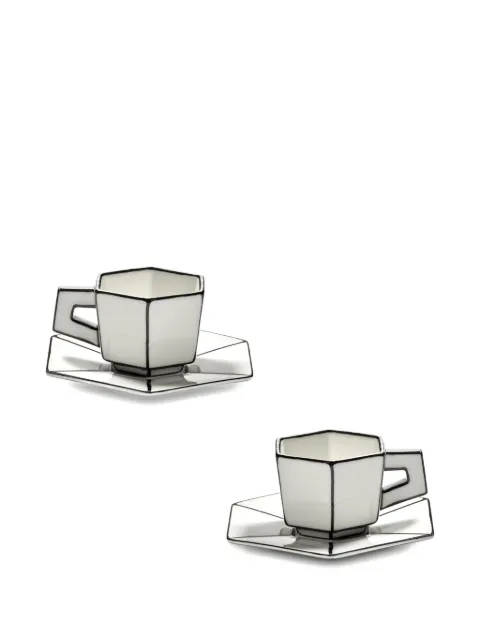 Serax hexagonal coffee cup (set of two) White B0125001X2