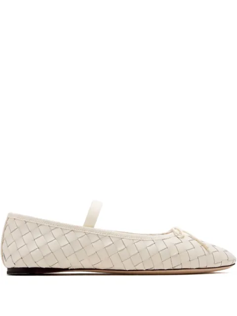 Loeffler Randall Leonie woven ballet flats Neutrals LEONIESWL