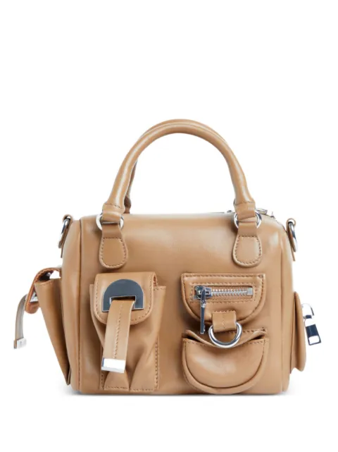 Cynthia Rowley mini leather tote bag Brown 25S1BA01LE