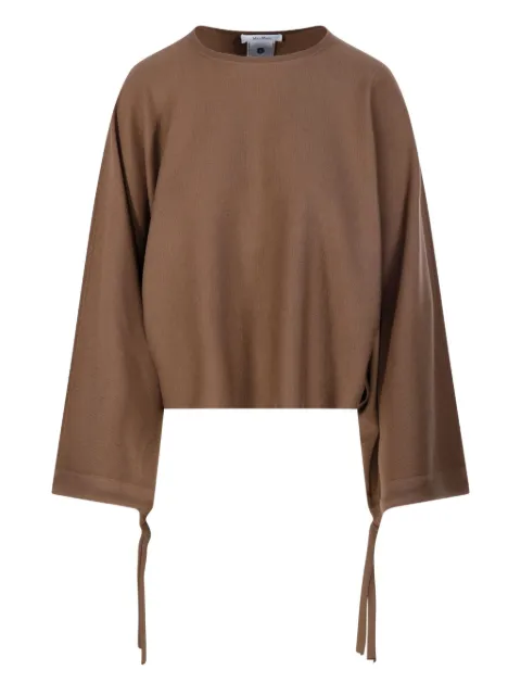 Max Mara tie-detail sweatshirt Brown 2521366101600