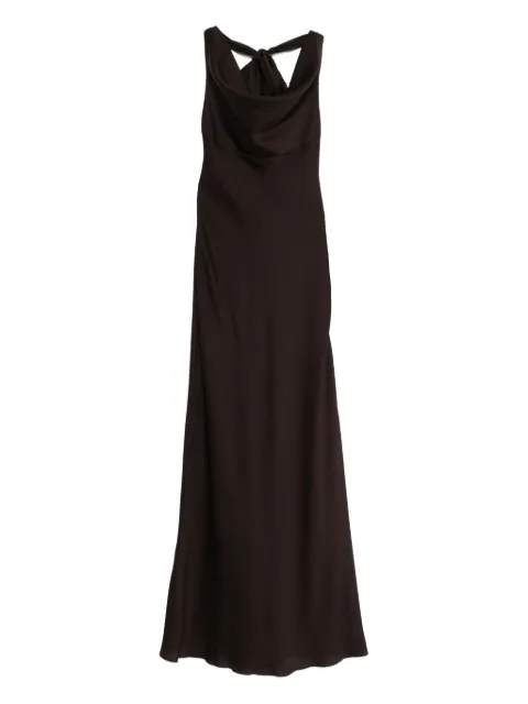 Amsale hammered dress Brown P903H