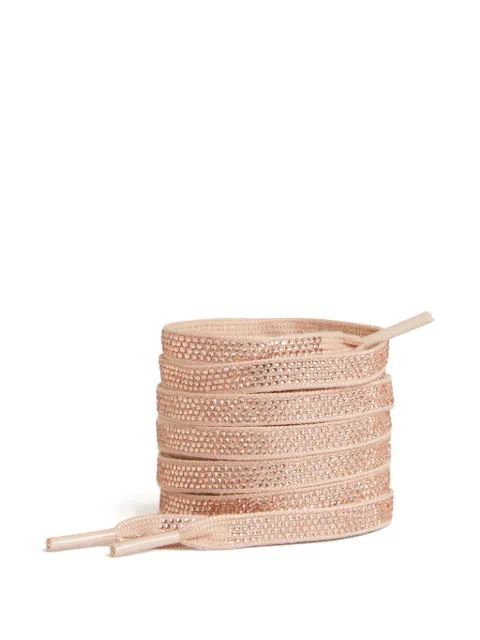Golden Goose rhinestone-embellished cotton shoe laces Pink GUF00234F007222