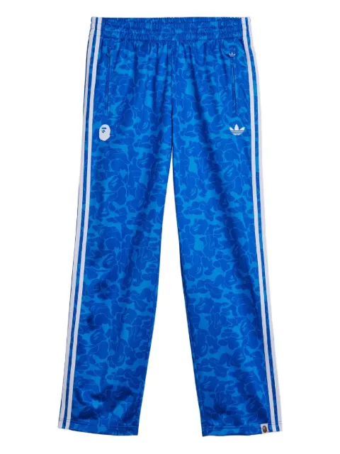 adidas x BAPE camouflage-print side-stripe track pants Blue JN7126