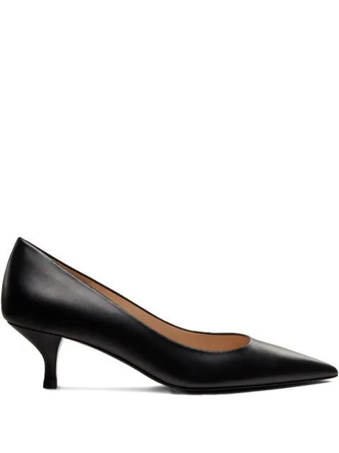 Stuart Weitzman 50mm Power pointed-toe pumps Black SK302SMO