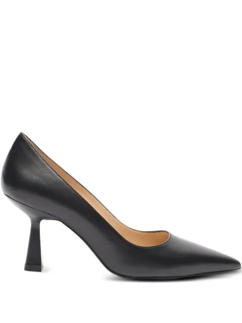 Stuart Weitzman 75mm Stuart Sculpt 75 pointed-toe sculpted-heel pumps Black SL444SMO