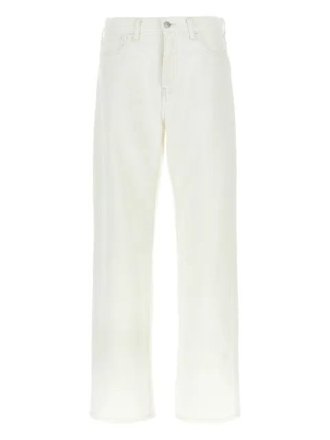 Carhartt WIP logo-patch cotton jeans White I031920