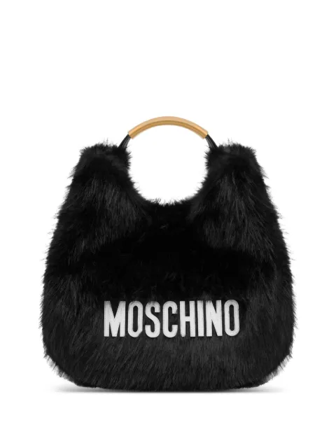 Moschino faux-fur tote bag Black MC4237PP0NOX9