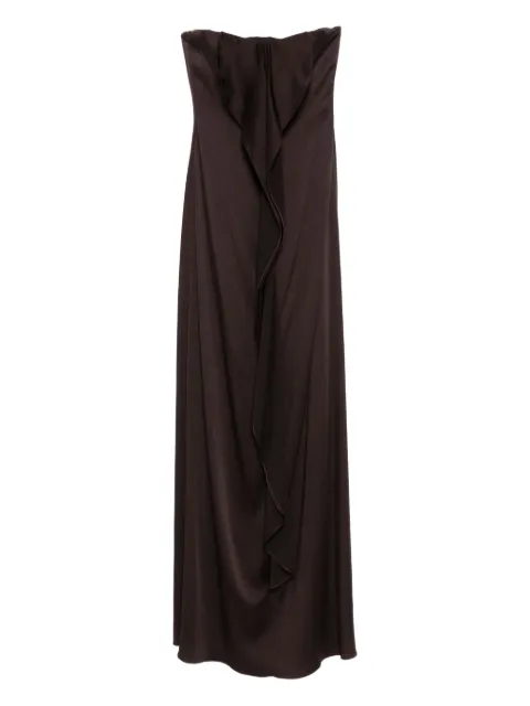 Amsale strapless dress Brown P904
