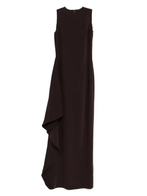 Amsale crepe dress Brown P895E