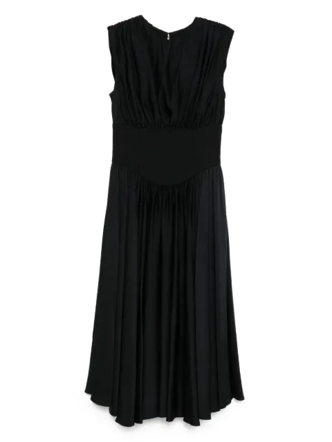 Amsale back-crepe corset dress Black P878
