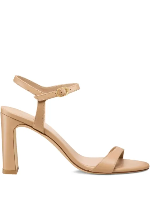 Stuart Weitzman block-heel ankle-strap sandals Neutrals SL723SMO