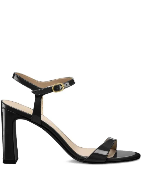 Stuart Weitzman Babette patent-leather ankle-strap sandals Black SL478PAT