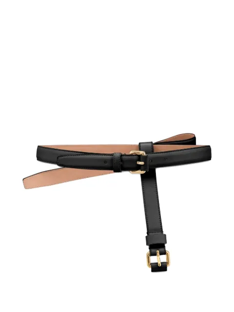 Moschino bow-detail leather belt Black MC6045PP0NOA0