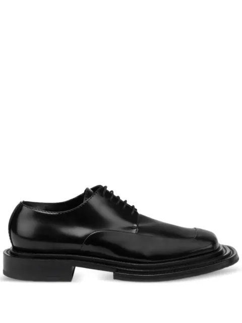 Moschino leather lace-up derby shoes Black MA10443M0NMJ0