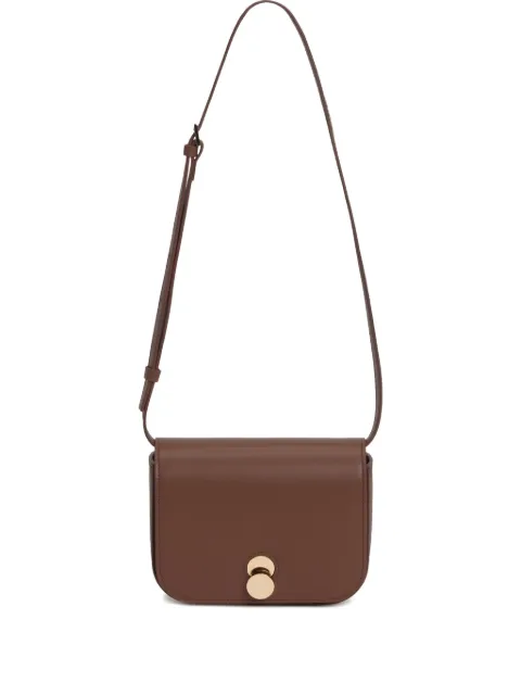 Fabiana Filippi Eclissi curved-flap leather shoulder bag Brown BGD215A859L8030000