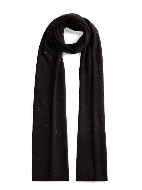 Fabiana Filippi sequin-embellished ribbed scarf Black SAD215A873L5570000