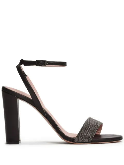 Fabiana Filippi bead-embellished block-heel sandals Black ASD215A822L8140000