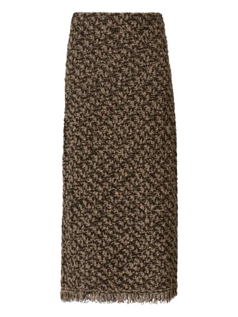 Fabiana Filippi tweed maxi skirt Brown GND225F809L6290000