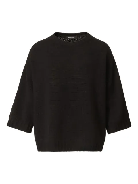 Fabiana Filippi boxy half-sleeve jumper Black MAD225F019N9000000