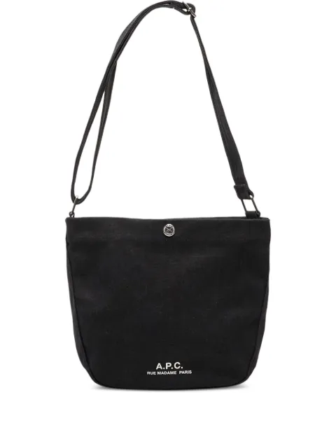 A.P.C. canvas shoulder bag Black PSAJZM67010