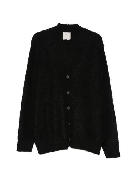 THE AMHANTE V-neck buttoned cardigan Black 443938A