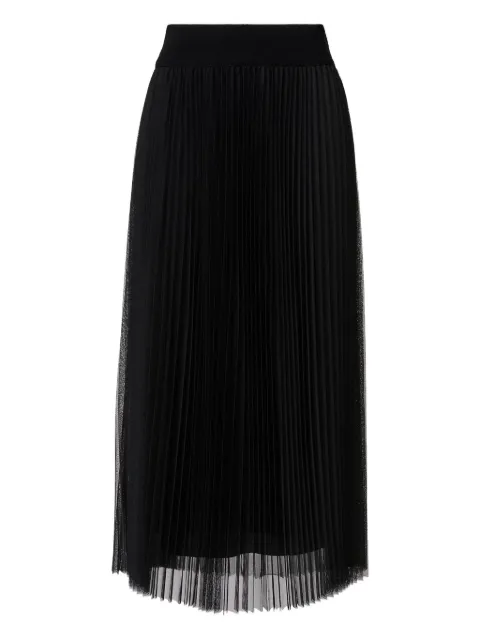 Fabiana Filippi pleated tulle midi skirt Black GND215F426L5480000