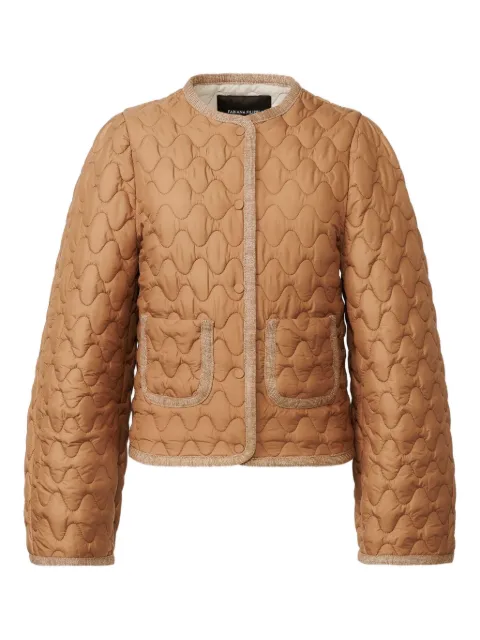 Fabiana Filippi quilted single-breasted puffer jacket Brown CTD215F253L5590000