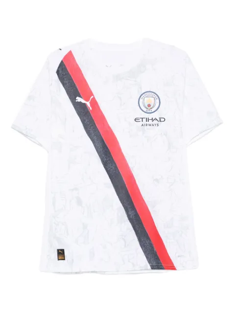 PUMA x KidSuper Manchester City FC diagonal-stripe graphic T-shirt White 78106807