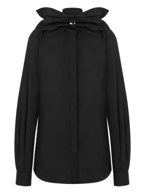 Moschino bow-detail shirt Black A02035432