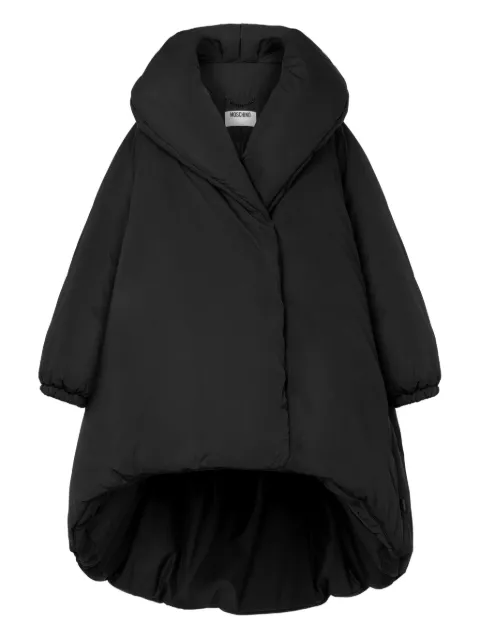 Moschino high-collar oversized coat Black A06145426