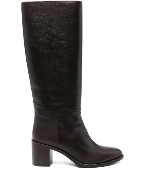 P.A.R.O.S.H. 70mm leather knee-high boots Brown D060127DOPESHOE