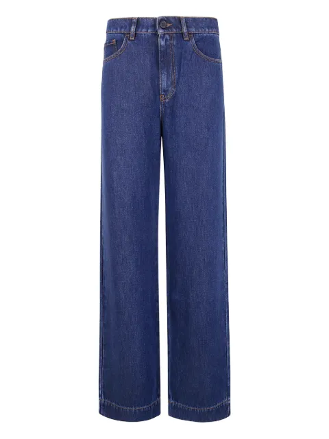 P.A.R.O.S.H. leather-patch jeans Blue D232468JOY25