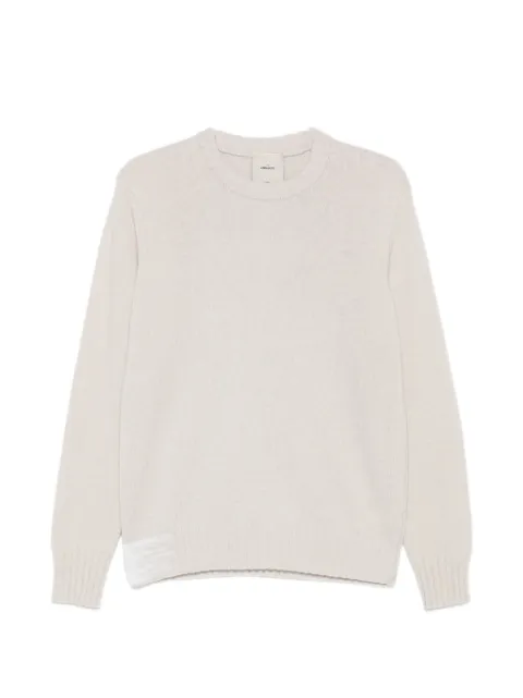 THE AMHANTE ribbed-trim sweater Neutrals 413906A11