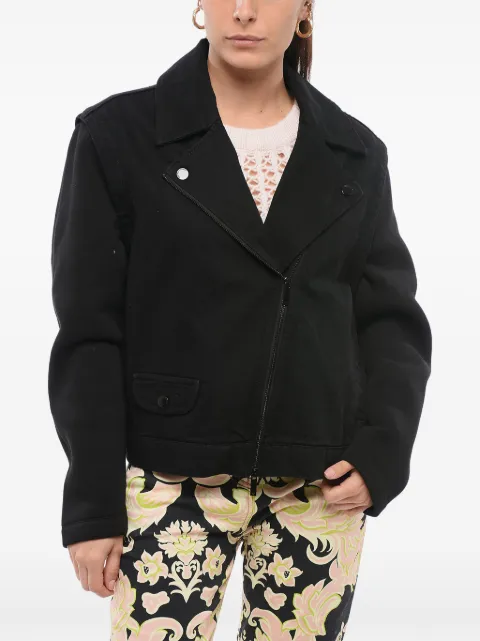 Giorgio Armani removable-sleeves cotton jacket Black 3D2B772DADZ0