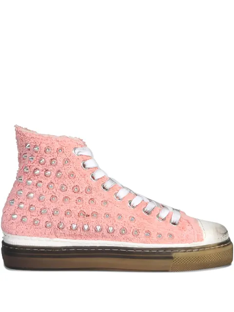 METAL GIENCHI Jimmy studded sneakers Pink GXDALTP330ACC0B307