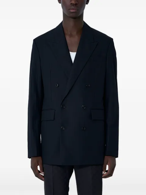 Gucci double-breasted notched-lapel blazer Black 820899Z7AL51000