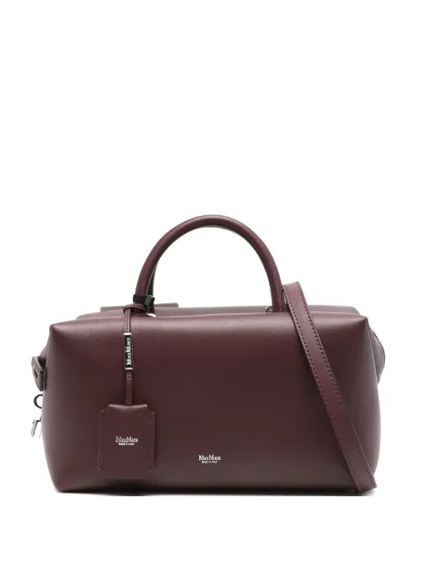 Max Mara zip-fastening leather tote bag Red 2524516121600