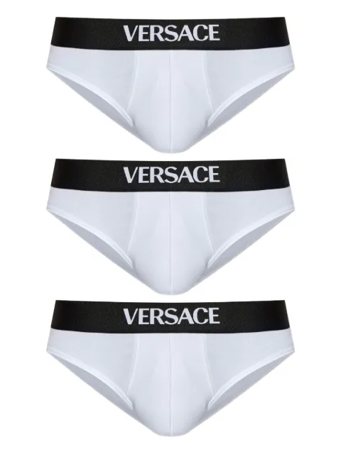 Versace cotton-jersey briefs 3-pack White 10209871A14783
