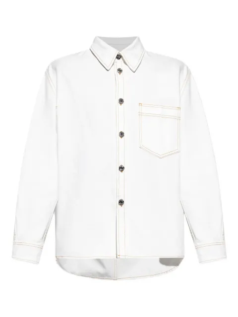 Givenchy button-fastening patch-pocket shirt White BM615W516T100