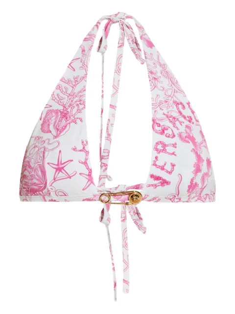 Versace safety-pin halter bikini Pink 10181271A15489